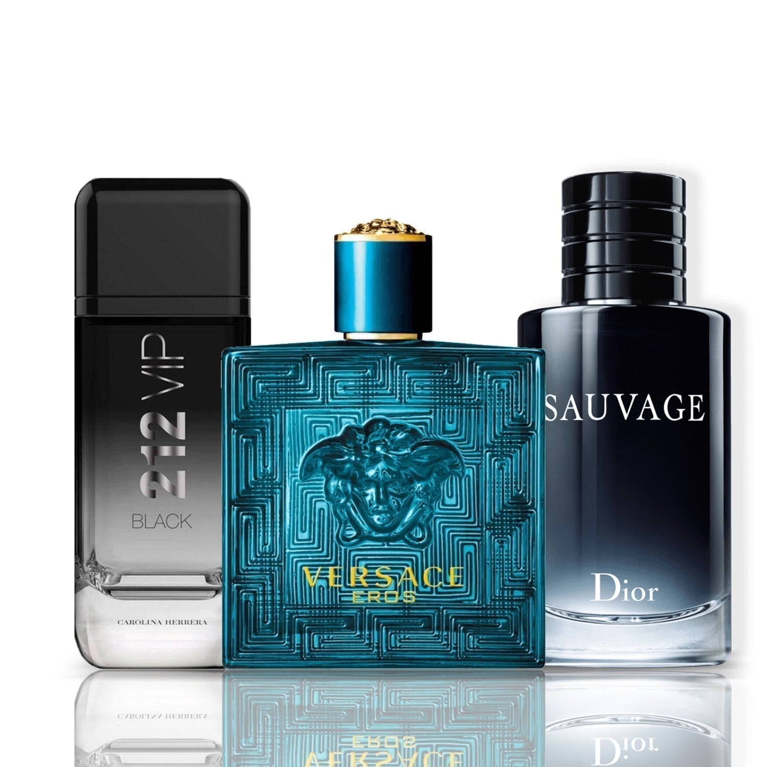 Sada 3 Parfémů | 212 VIP Black + Versace Eros + Sauvage Dior 100 ml